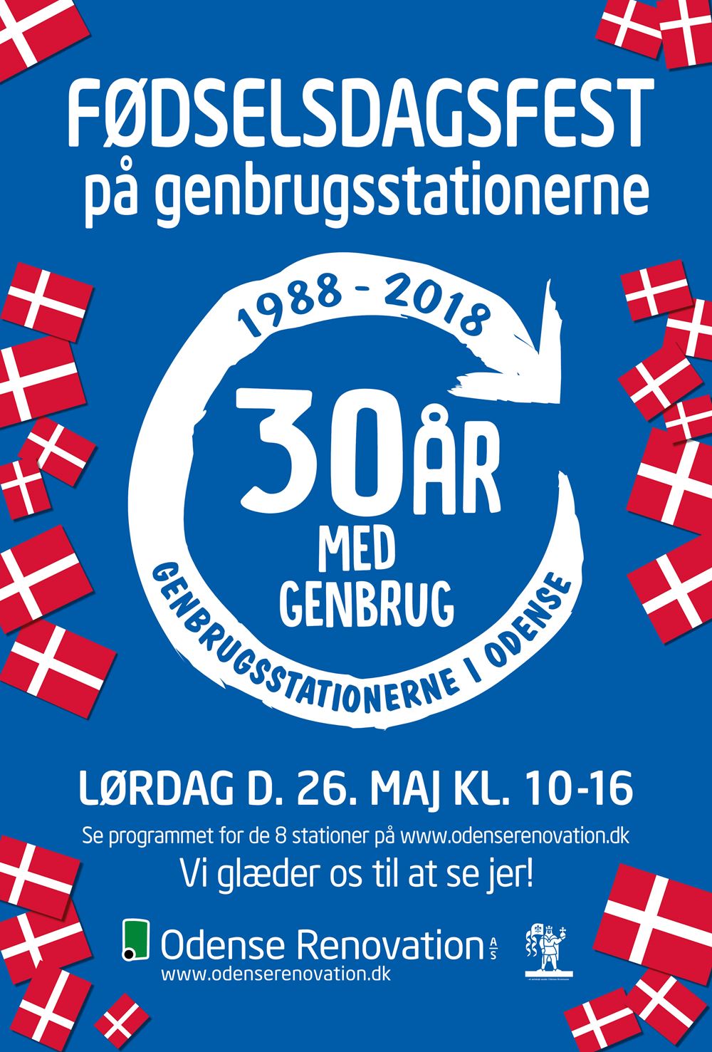 Hates Skeptisk Oversætte Kom med til 30 års fødselsdag på genbrugsstationerne - Odense Renovation